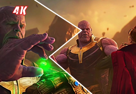 Thanos vs Dr Strange Battle Clip