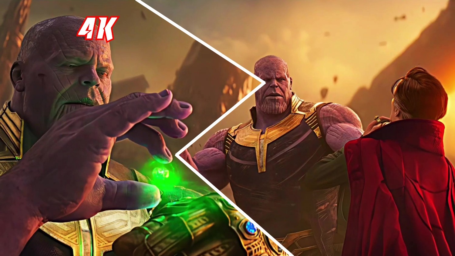 Thanos vs Dr Strange Battle Clip