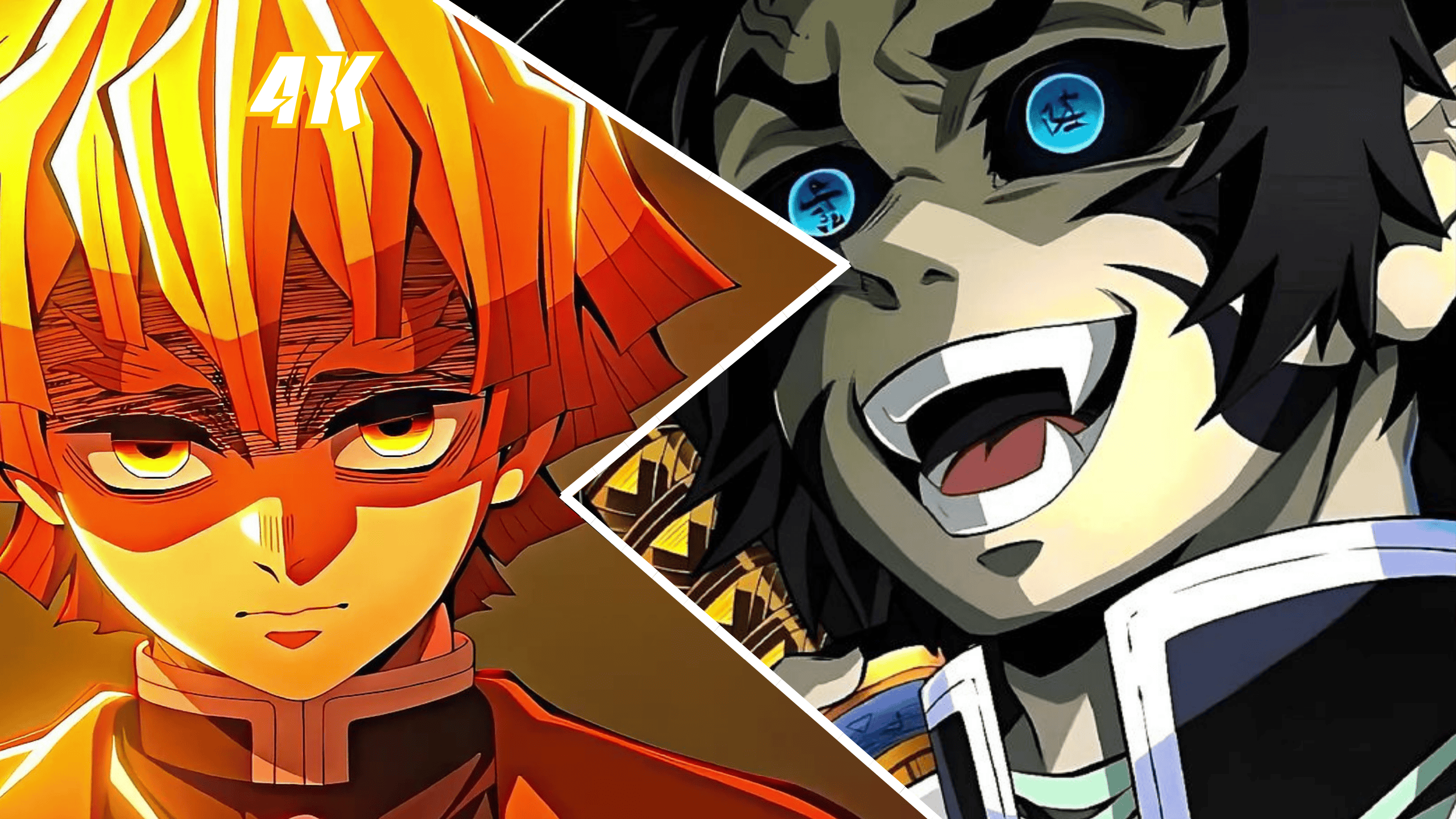 Zenitsu vs Kaigaku 4k Twixtor