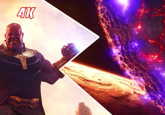Thanos Throws The Moon Scene Clip | Avengers Infinity War
