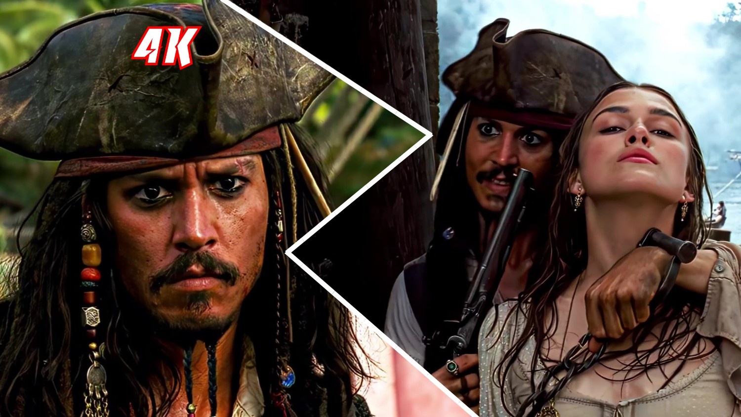 Jack Sparrow and Elizabeth Drunk scene | Pirates Of The Carribean
