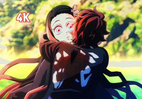Nezuko vs Tanjiro 4K Twixtor | Demon Slayer