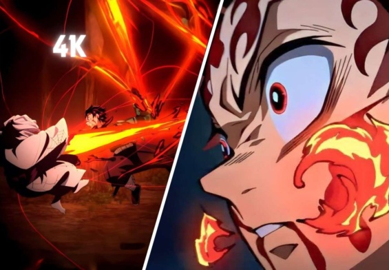 Tanjiro vs Rui 8K Clip | Demon Slayer