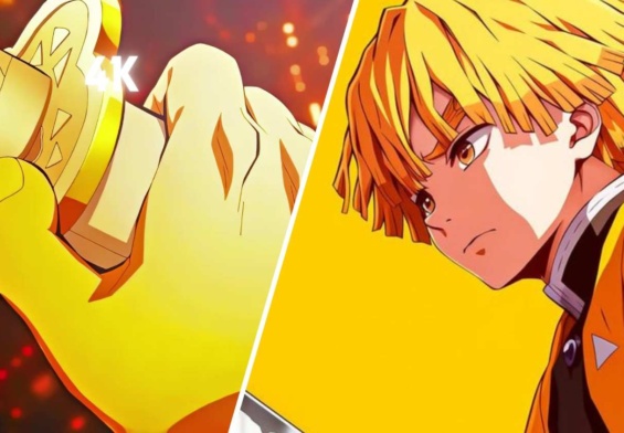 Zenitsu Falling 4k Twixtor