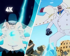 Garp vs Aokiji Epic Fight 4K Clip