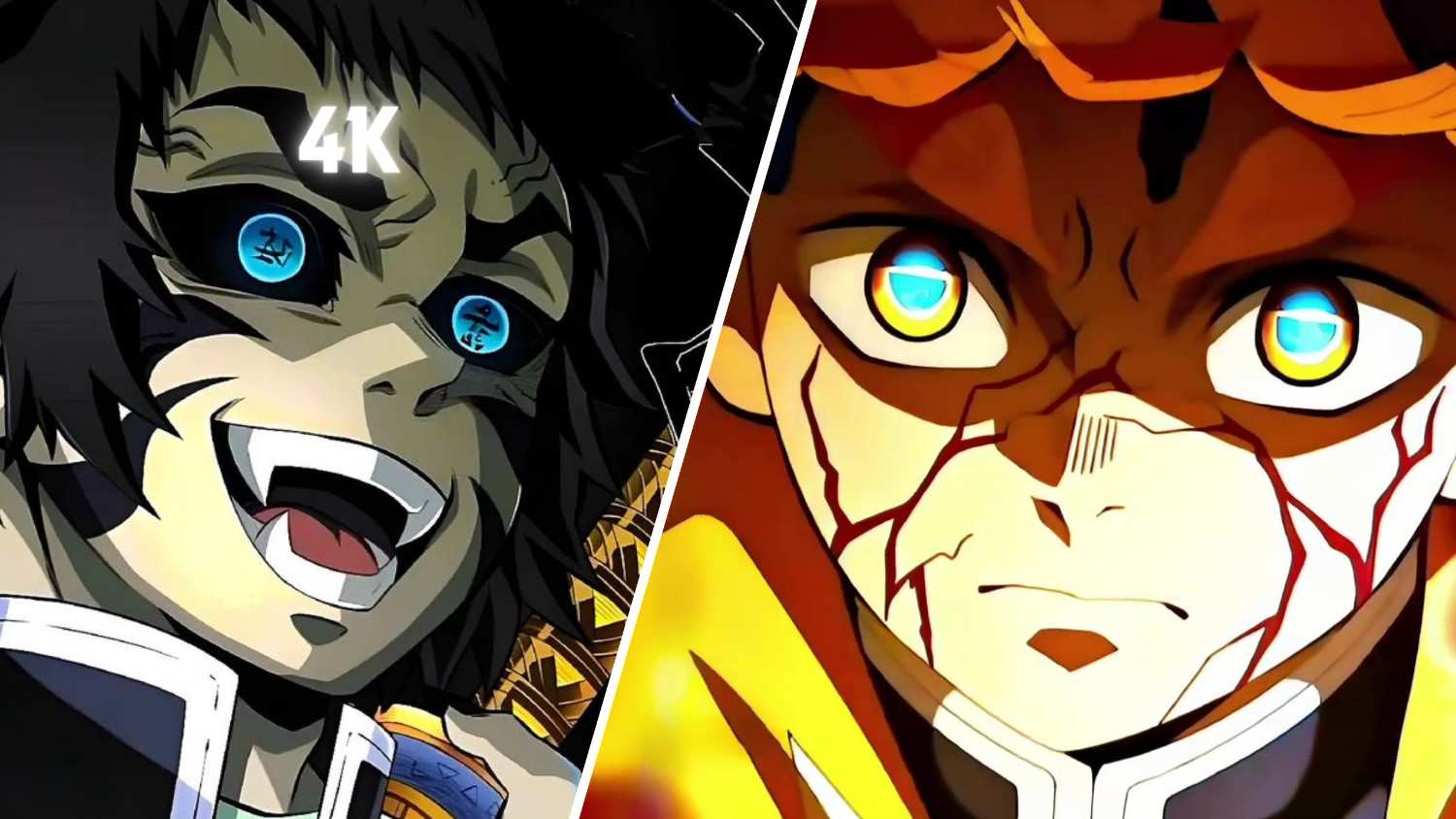 Zenitsu vs Kaigaku 4k Twixtor Clip