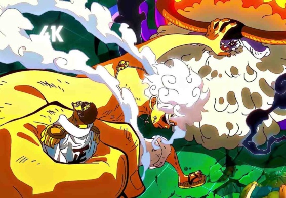 Luffy Gear 5 Stops Saturn And Kizaru Twixtor 8K