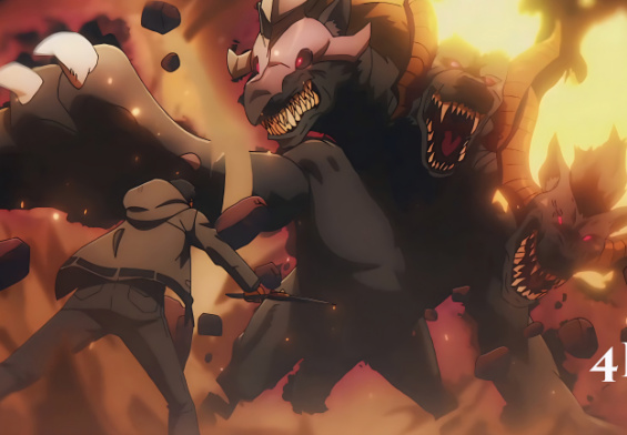 Jinwoo vs Cerberus 4K Clip | Solo Leveling