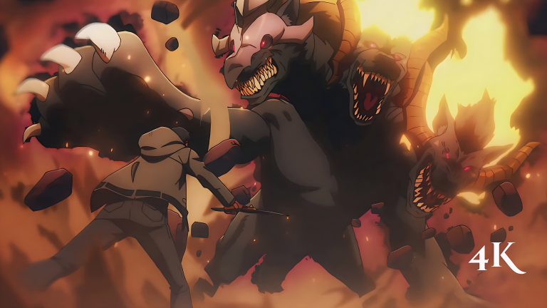 Jinwoo vs Cerberus 4K Clip | Solo Leveling