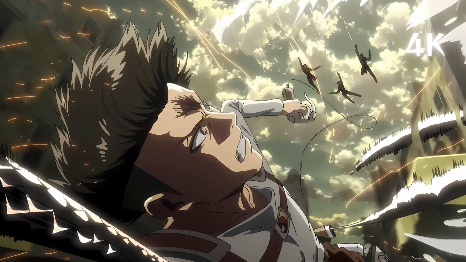 Levi vs Kenny Squad 4K Clip | Attack on Tita